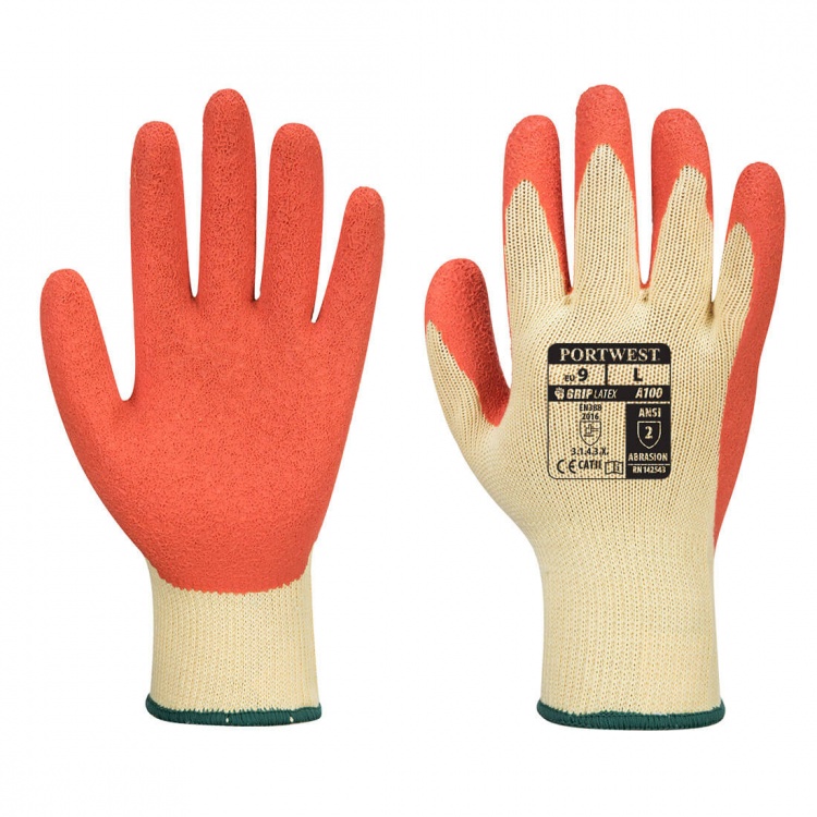 Portwest A100 Grip Gloves Latex